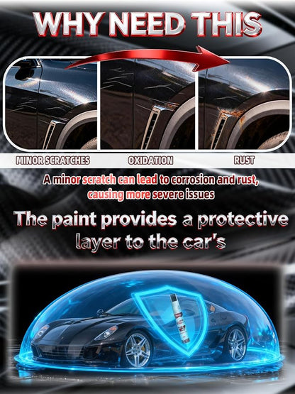 QAK Glacier White/White Car Touch Up Paint for Nissan, Color Accurate Two-In-One Car Paint Scratch Repair Pen, Professional Scratch Remover for Vehicles Chips and Nicks Scuff