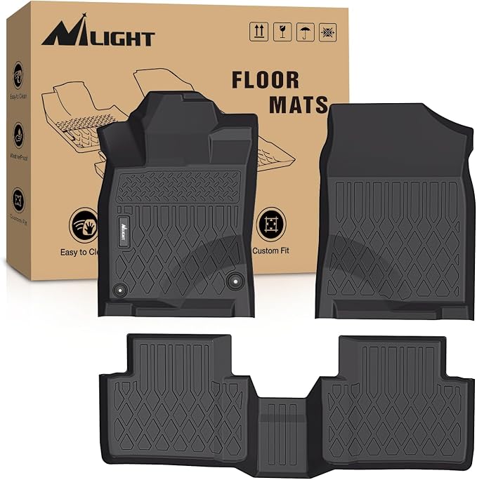 Nilight TPE Floor Mats for Honda Civic Coupe Sedan Type R 2016-2021, Civic Hatchback 2017 2018 2019 2020 2021,All Weather Custom Fit Heavy Duty Floor Liners