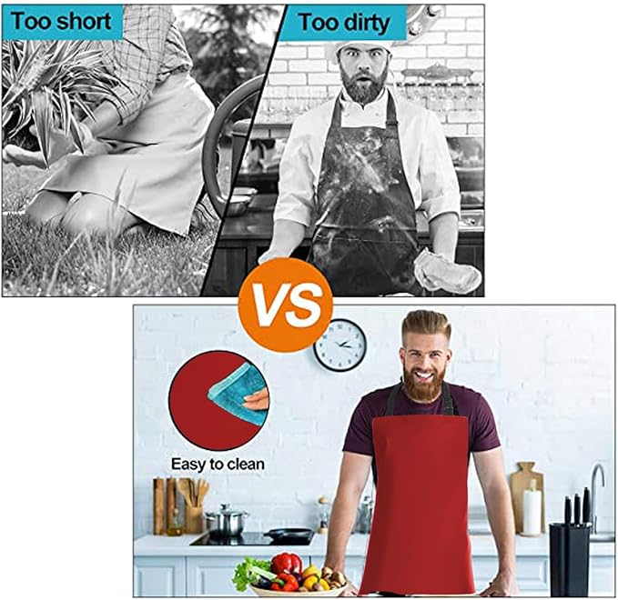 Homsolver Heavy Duty Vinyl Waterproof Apron