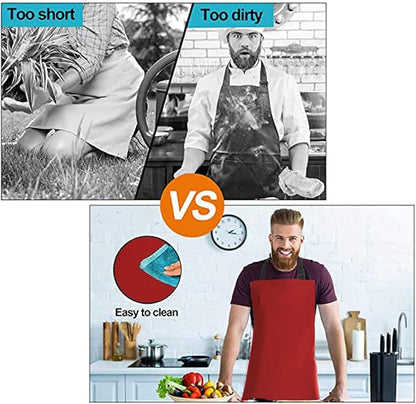 Homsolver Heavy Duty Vinyl Waterproof Apron