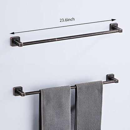Bathroom Hardware Set 4 Pieces, Oil Rubbed Bronze Bathroom Accessories Set