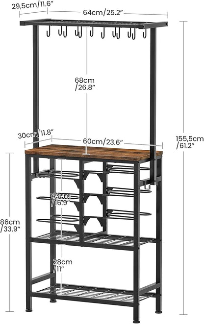 CHOEZON Pots and Pans Organizer Rack, Kitchen Bakers Rack, Kitchen Island Table