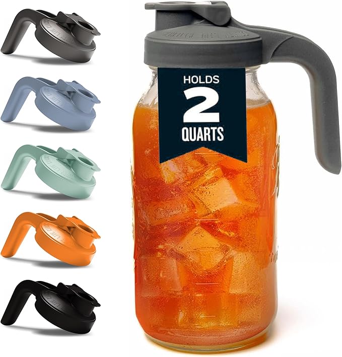 County Line Kitchen Glass Mason Jar Pitcher