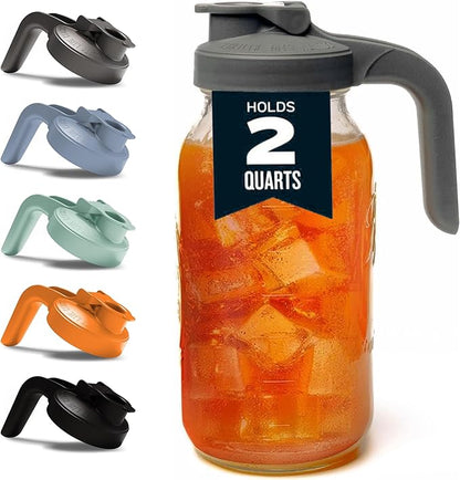 County Line Kitchen Glass Mason Jar Pitcher