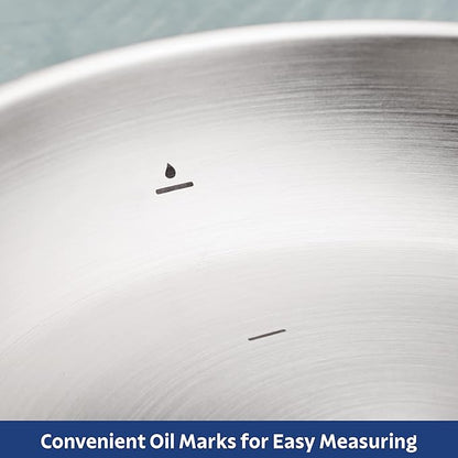 Tramontina Tempo Tri-Ply Base Stainless Steel 10-Inch Frying Pan,