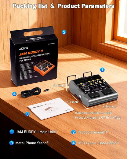 JOYO 10W Electric Guitar Combo Amp Multi-Effects Pedal Portable Amplifier