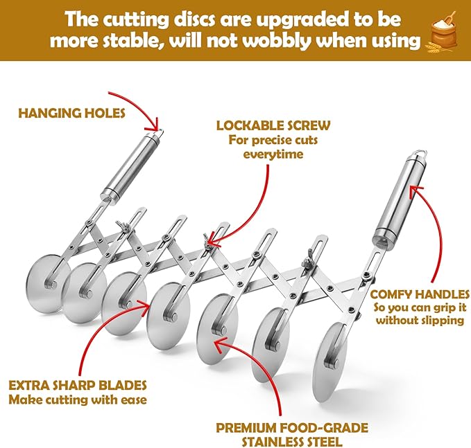 Juome 7 Wheel Pastry Cutter