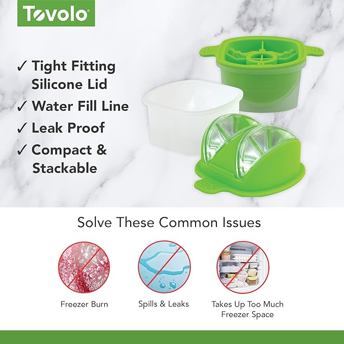 Tovolo Lime Wedge Ice Mold 2 Pack Fun Cocktail Ice Molds