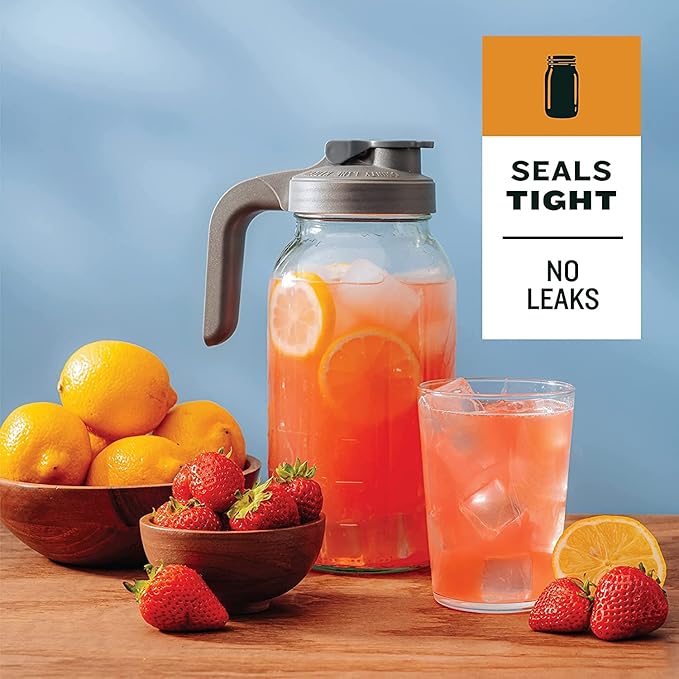County Line Kitchen Glass Mason Jar Pitcher
