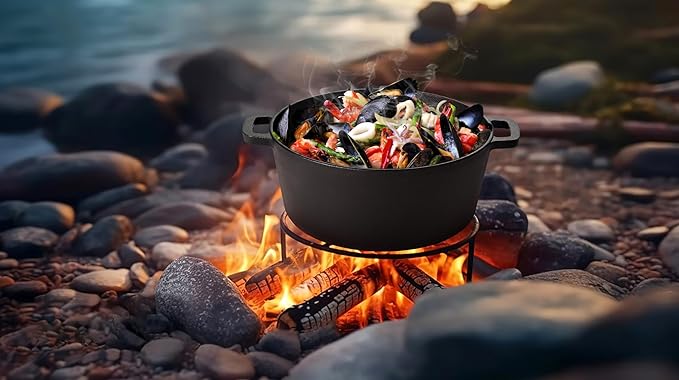 TeamFar Pre-season Cast Iron Dutch Oven