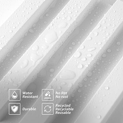 Art3d 8-Pack 96 x 6in. WPC Acoustic Slat Wall Panel