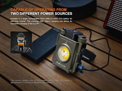 EdisonBright Fenix CL27R 1200 Lumen Rechargeable LED Compact Multi functonal Lantern with EBR Accessory Box