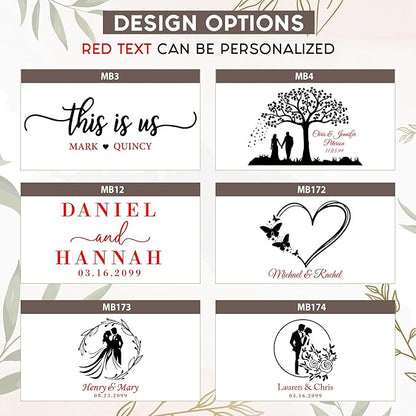 Personalized Wedding Memory Box for Keepsakes Custom Engraved Keepsake Box for Bridal Gifts Photos Jewelry Mementos - Storage Boxes for Valentine's day Newlyweds Anniversaries Engagement Bridal Shower