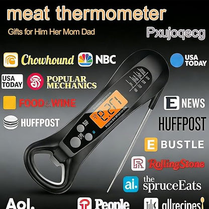 Instant Read Meat Thermometer for Cooking – Waterproof Digital Food Thermometer