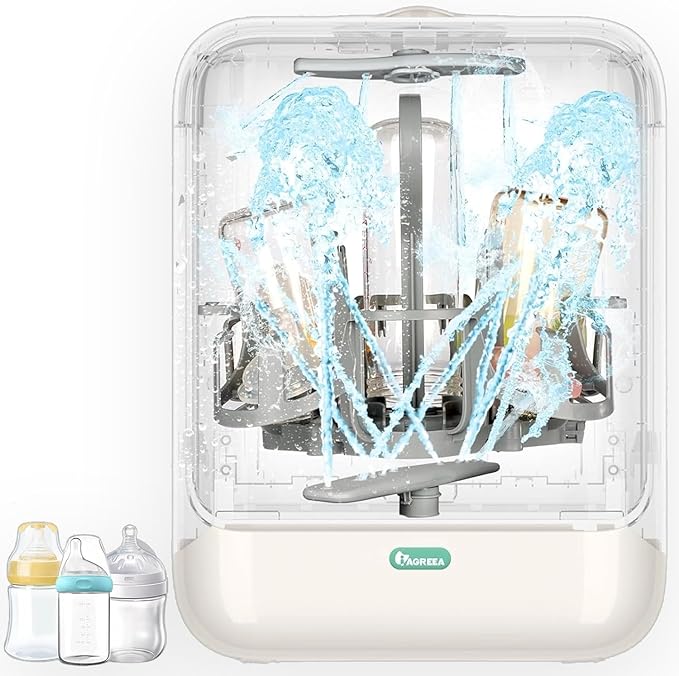 IAGREEA Baby Bottle Washer, Sterilizer and Dryer, All-in-One Pro Cleaning