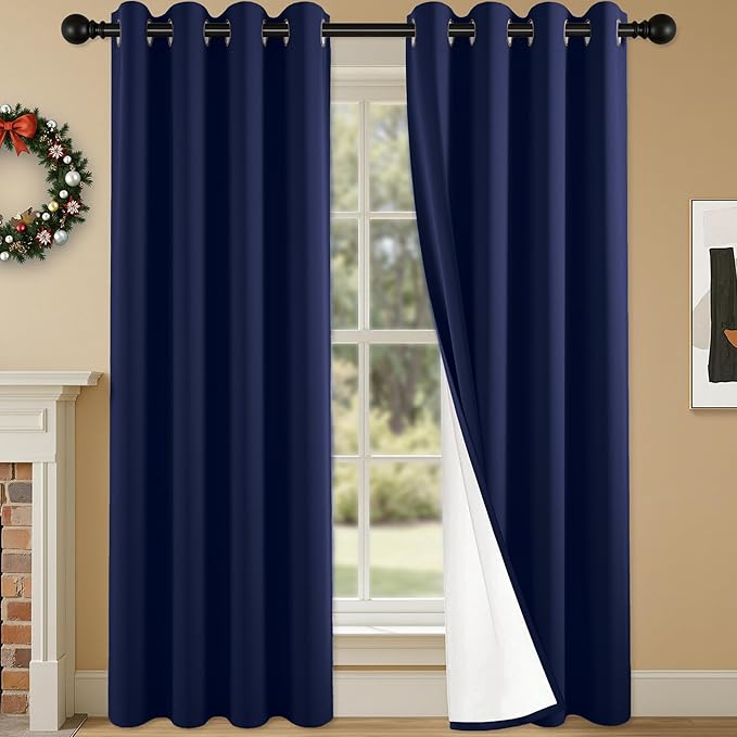 100% Blackout Curtains 95 Inch Length