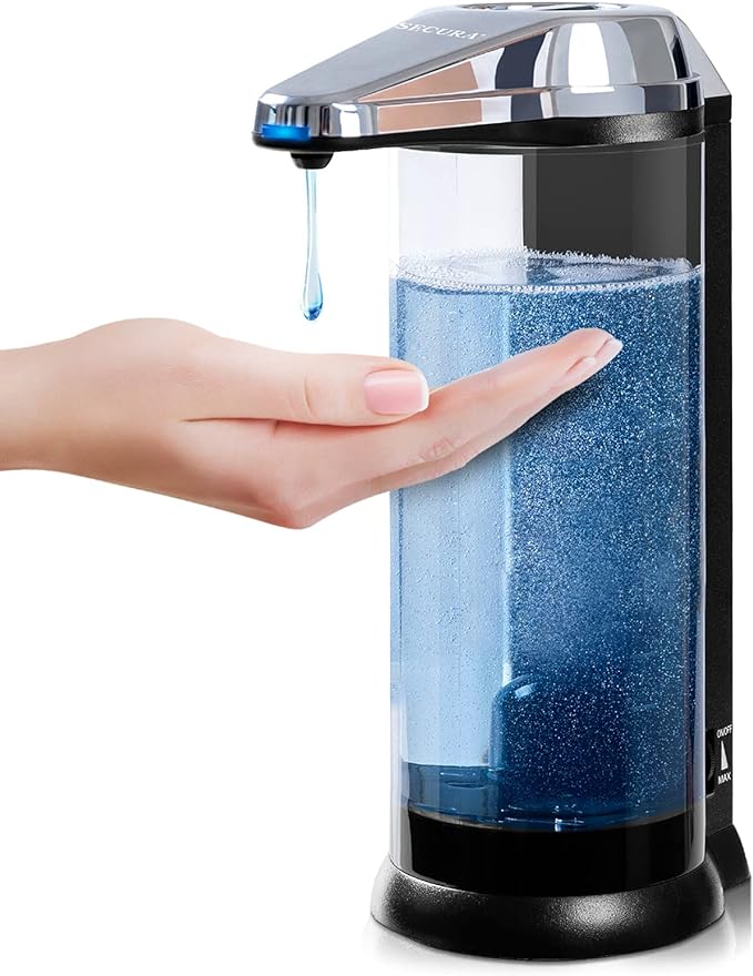 Secura 17oz Automatic Liquid Soap Dispenser, Touchless Battery Operated Hand