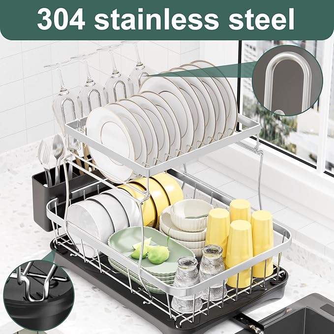 LIYI Dish Drying Rack, Large Dish Rack