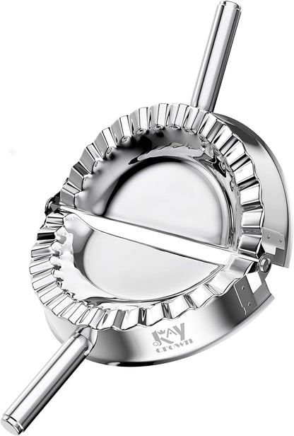KAYCROWN 6 Inch Empanada Press, Stainless Steel Dumpling Maker Dough Cutter