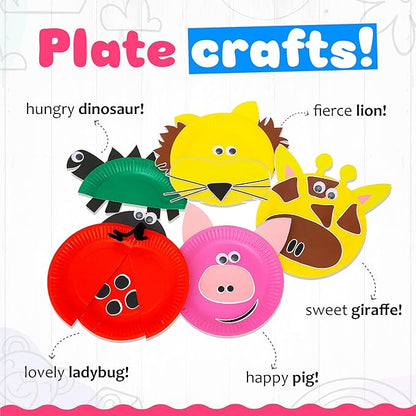 Crafty Mother 18 Awesome Paper Crafts Arts and Crafts Supplies – Award Winning Crafts for Kids Ages 4-8 Toddler Activities -Fun and Educational Kids Art Supplies Promote Motor Skills, Problem Solving