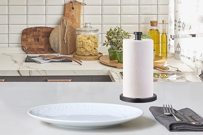 Black Standing Paper Towel Holder