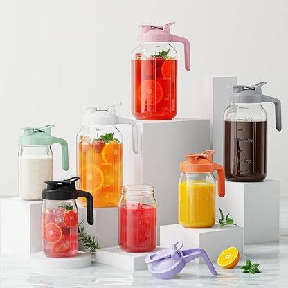 Breast Milk Pitcher - 32 oz Glass Mason Jar