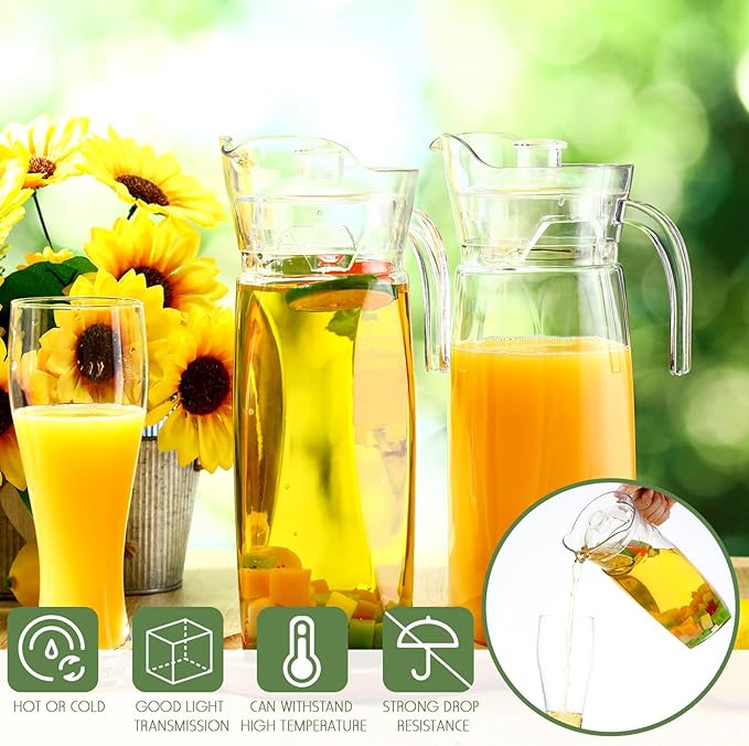 Didaey 4 Pcs Acrylic Water Pitcher