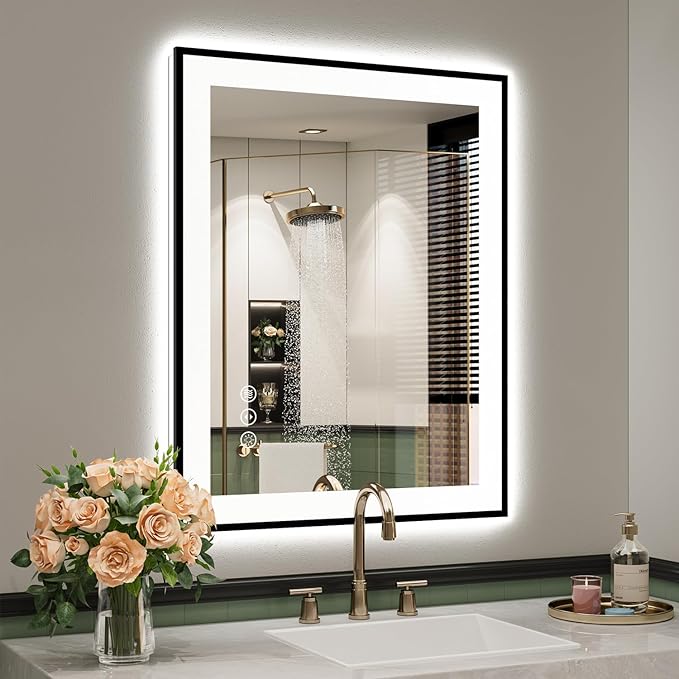 YEELAIT 24x30 Inch LED Bathroom Mirror