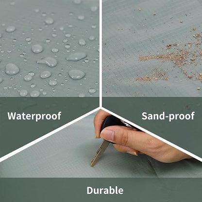 Frelaxy Pocket Picnic Blanket, Waterproof Sandproof Beach Mat, Compact Camping Tarp for Festivals, Hiking, Travel, Outdoor Recreation