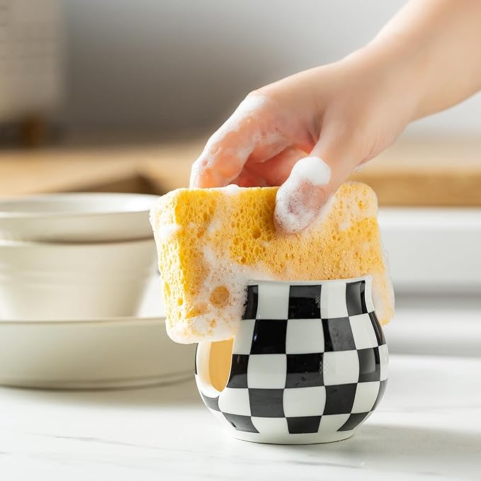 Zoeeker Checkered Sponge Holder