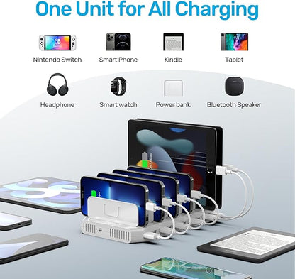 【5PCS】 Unitek Multi Charging Station, 10-Port USB Charger
