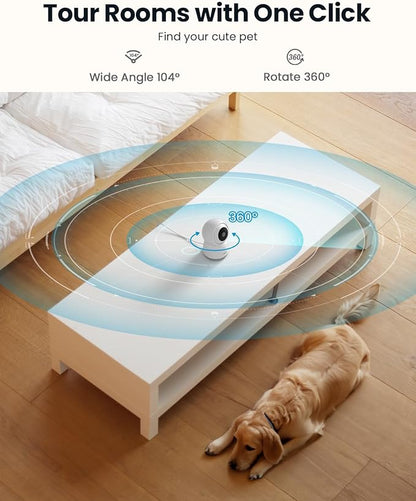 ieGeek 2K Indoor Security Camera, 5G/2.4G WiFi Pet Cameras