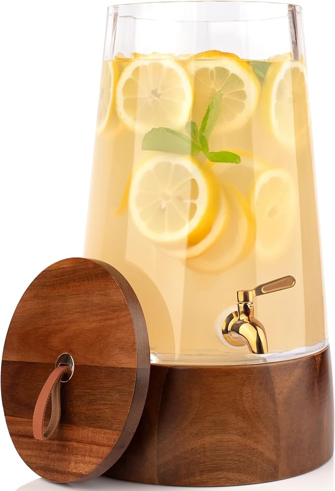 FOODLE Large Glass Drink Dispenser