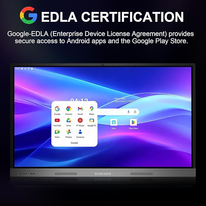Smart Board 55" 4K Interactive Whiteboard Google EDLA-Certified