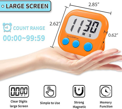 Timer for Kids Teachers Supplies Digital Kitchen Timers for Cooking Large