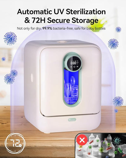 IAGREEA Baby Bottle Washer, Sterilizer and Dryer, All-in-One Pro Cleaning