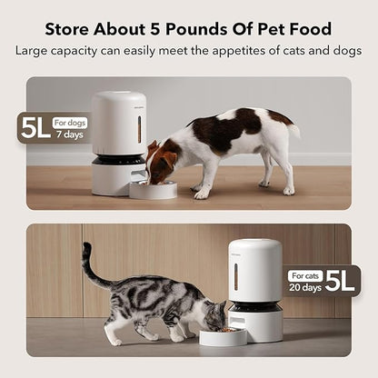 PETLIBRO Automatic Cat Feeder, 5G WiFi Automatic Dog Feeder