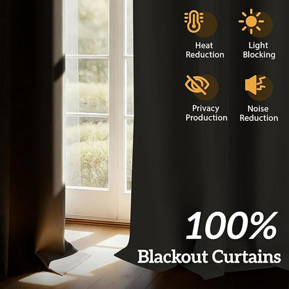 100% Blackout Curtains 54 Inch Length