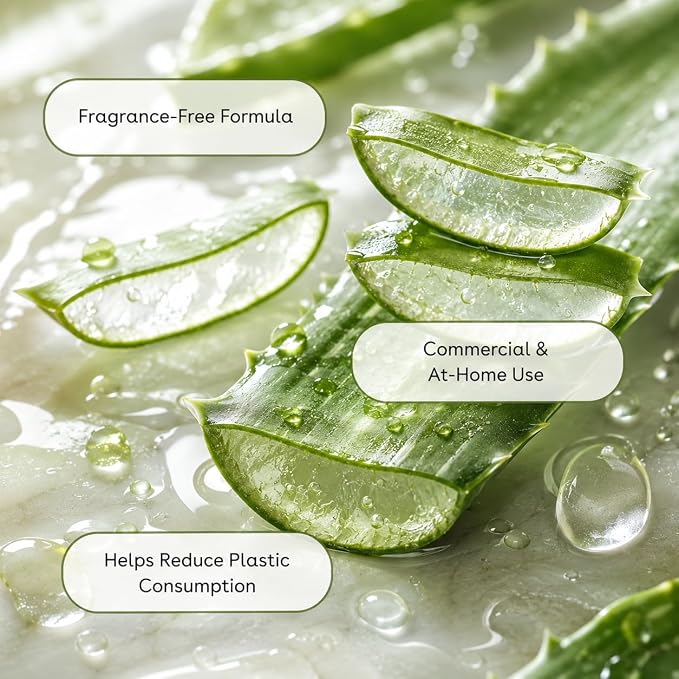 Ginger Lily Farms Botanicals Plant-Based Liquid Dish Soap, Concentrated Formula with Max Grease Cleaning Power, Cruelty-Free, Fragrance-Free, 1 Gallon Refill (128 Fl. Oz.), Clear (Pack of 4)