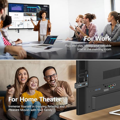 WELUSOPU 2026 Upgraded Wireless HDMI Transmitter and Receiver, HDMI Wireless