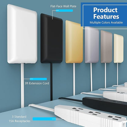 LIDER Flat-Face Outlet Extender