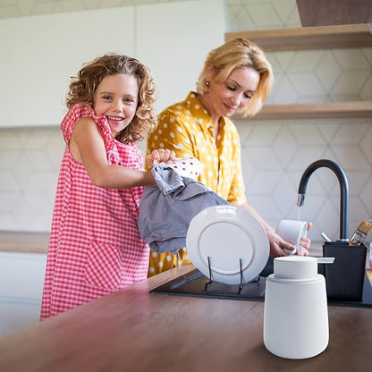 Soap Dispenser Ceramic with Easy-to-Press Pump Hand Lotion Liquid Dispenser