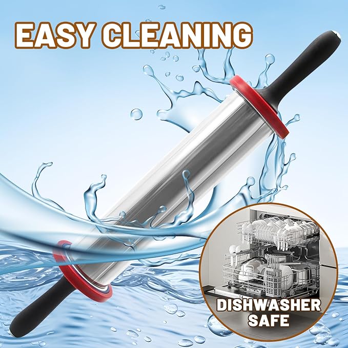 SHIKORI Rolling Pin, Adjustable Rolling Pin
