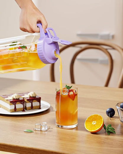 64oz Glass Mason Jar Pitcher