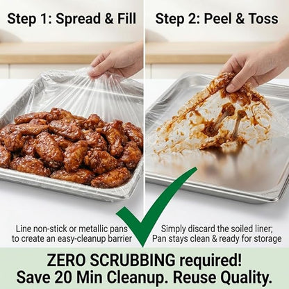 50Pcs Sheet Pan Covers for 24x16, 18x13 inch