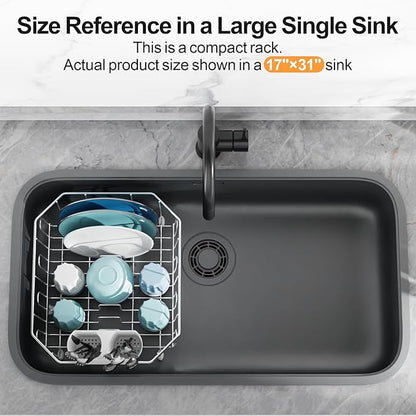 GSlife Small in Sink Dish Drying Rack