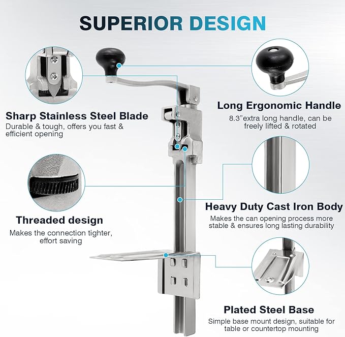 IRONWALLS Commercial Can Opener