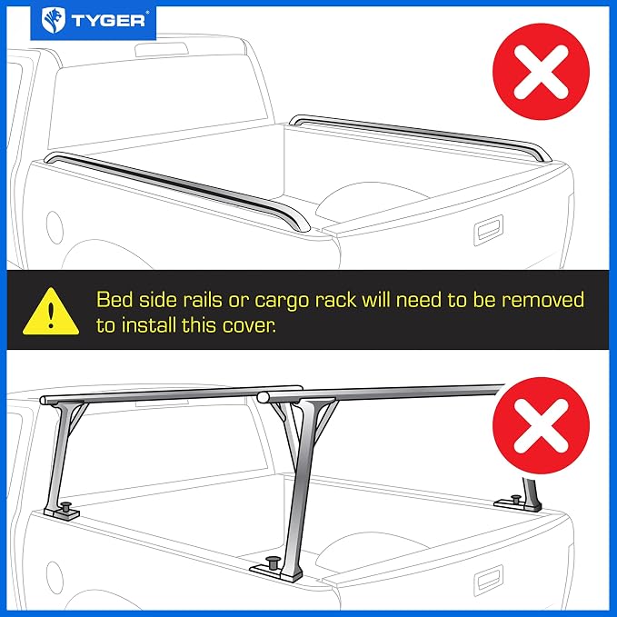 Tyger Auto T1X Soft Roll-Up in Fabric Truck Bed Tonneau Cover Compatible with 2020-2026 Jeep Gladiator JT | 5' (60") Bed | TG-BC1J9060X