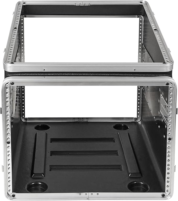 Sound Town Lightweight and Compact 8U ATA ABS Rack Case,