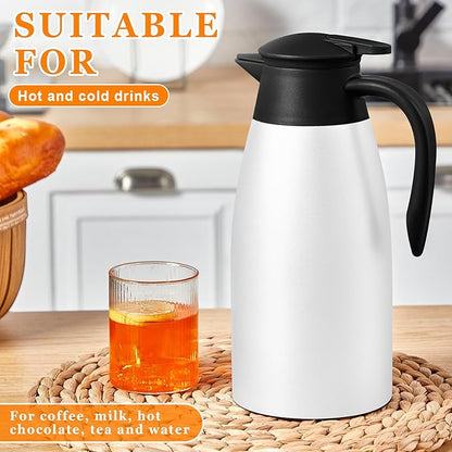 Norme 2 Pcs Thermal Coffee Carafe Insulated Stainless Steel Coffee Carafe